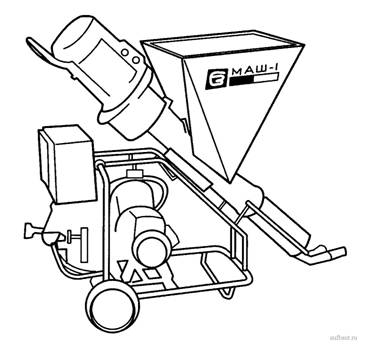 Малогабаритный штукатурный агрегат МАШ-1