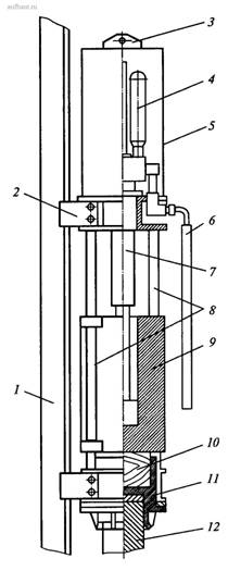 Принципиальная схема свайного штангового гидромолота