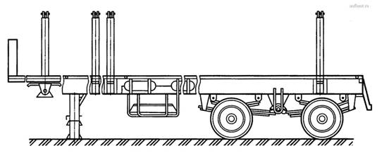 Полуприцеп-панелевоз платформенного типа