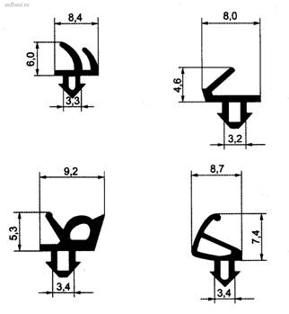 Уплотнители для поливинилхлоридных оконных и дверных блоков