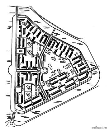 Пример регулярной планировки микрорайона
