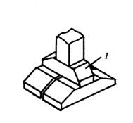 Сборный фундамент из типовых блоков-подушек под столб