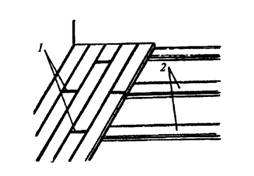 Правильное расположение стыков досок