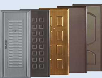 ассортимент популярных металлических дверей